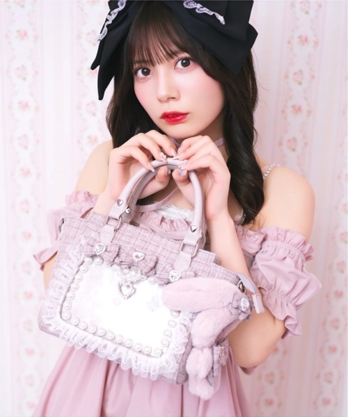 Ank Rouge（アンクルージュ） ワンピース 半袖 おリボンオフショル