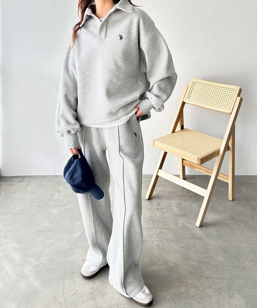 U.S. POLO ASSN.（ユーエスポロアッスン） ワイドパンツ スウェット