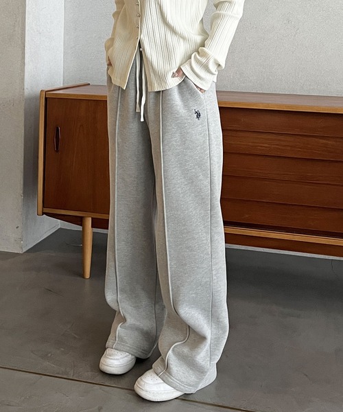 U.S. POLO ASSN.（ユーエスポロアッスン） ワイドパンツ スウェット