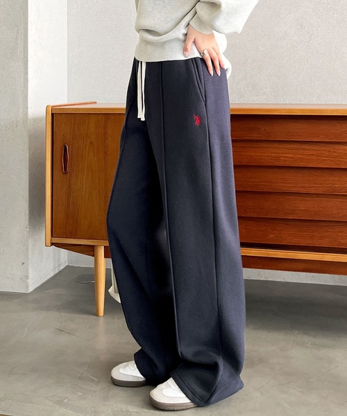 U.S. POLO ASSN.（ユーエスポロアッスン） ワイドパンツ スウェット 