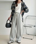 ワイドパンツ スウェットパンツ ジャージ Ge...の詳細画像3