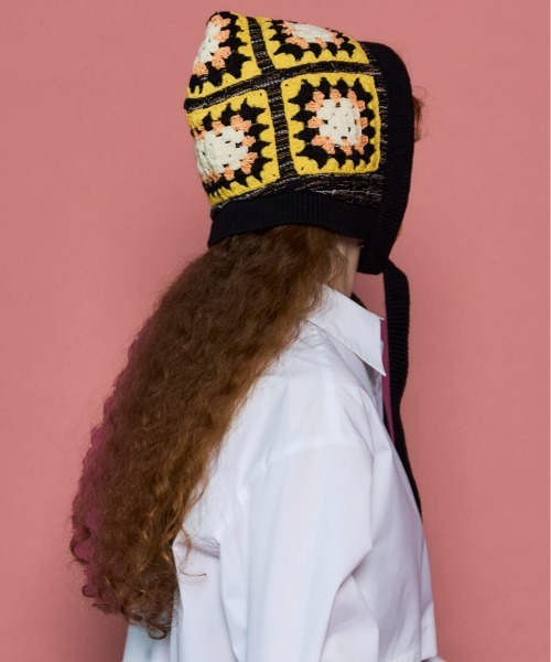 diaspora 花柄 ニット帽 花の合唱(ONESIZE YELLOW): ニットキャップ｜帽子通販｜CA4LA