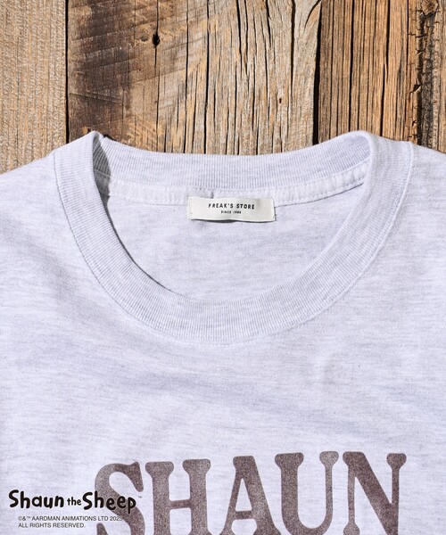 tシャツ Shaun the Sheep/ひつじのショーン 「Shaun the Sheep」フロントロゴプリントTシャツ/ひつじのショーン レディー Shaun the Sheep」フロントロゴプリントTシャツ｜フリークス