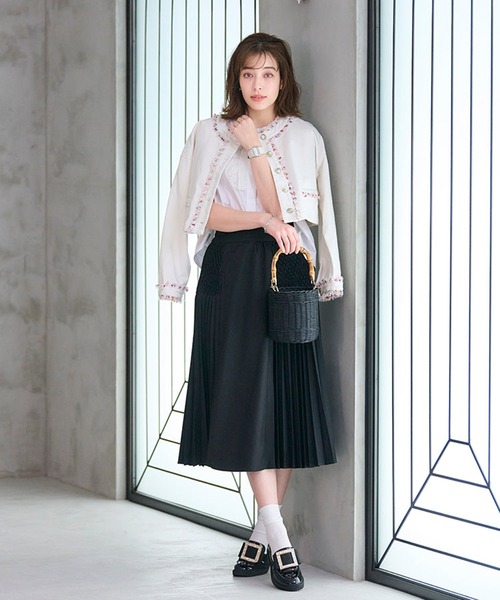 Chesty（チェスティ） デニムジャケット gジャン ツイードフリンジ