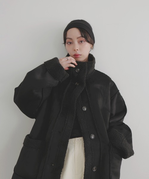 LIAN（リアン） ムートンコート ボアコート ムートンボアミドルコート