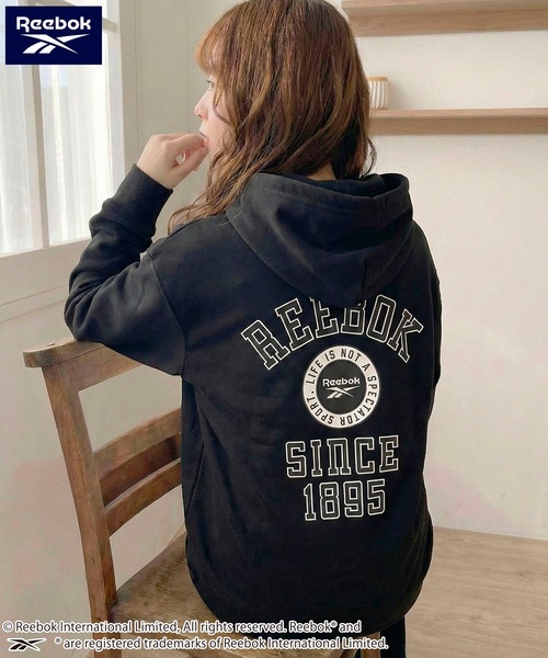 Reebok パーカー Reebok/リーボック ブランド ロゴ パック刺繍 裏毛