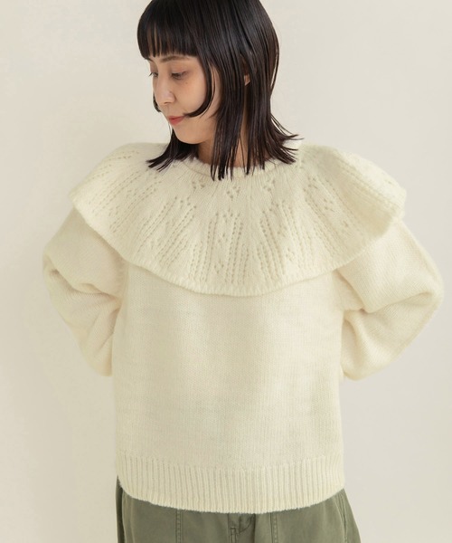 【美品】CHILD WOMAN 別注 KHWOPA ニット　セーター　立体3D 美品】CHILD WOMAN 別注 KHWOPA ニット セーター 立体3D - メルカリ