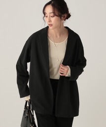 エリール⭐︎超美品⭐︎オーラティエ⭐︎ハンサムジャケット ブラック s Elura（エルーラ） ジャケット テーラードジャケット サマ見え