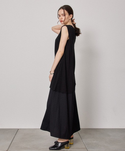 「PUBLIC TOKYO」 ノースリーブワンピース 1 アイボリー レディース_画像4