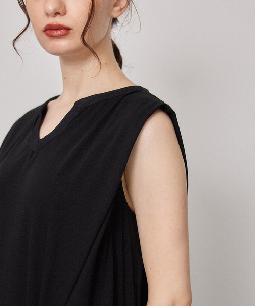 「PUBLIC TOKYO」 ノースリーブワンピース 1 アイボリー レディース_画像7