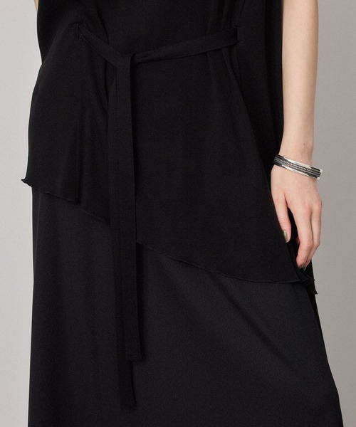 「PUBLIC TOKYO」 ノースリーブワンピース 1 アイボリー レディース_画像9