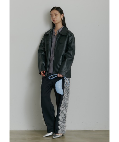 SEN TOKYO ブルゾン アウター ビッグシルエット レザーブルゾン メンズ