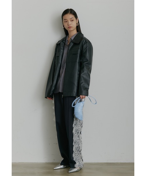 SEN TOKYO ブルゾン アウター ビッグシルエット レザーブルゾン メンズ
