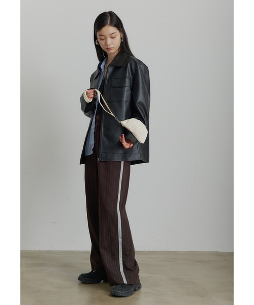 SEN TOKYO ブルゾン アウター ビッグシルエット レザーブルゾン メンズ