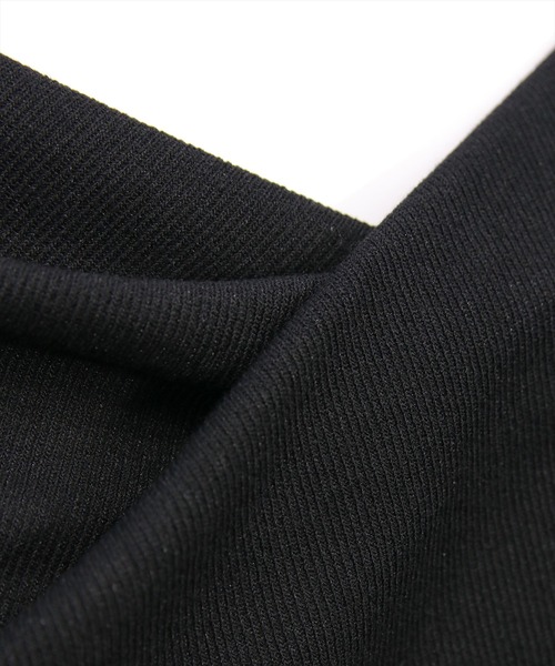 CLEAR BASIC tシャツ ドレープデザイン長袖カットソートップス