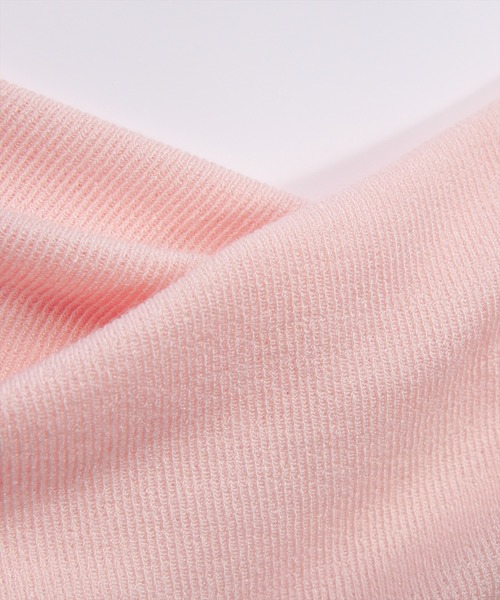 CLEAR BASIC tシャツ ドレープデザイン長袖カットソートップス