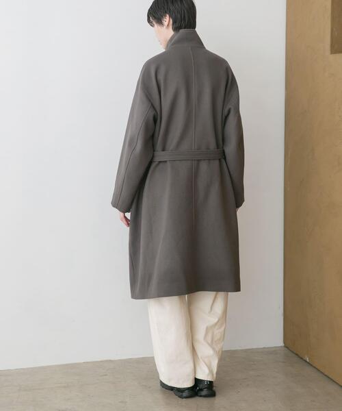 コート アウター スーパー100ウールスタンドカラーコート レディース | URBAN RESEARCH | 05