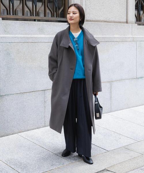 コート アウター スーパー100ウールスタンドカラーコート レディース | URBAN RESEARCH | 08