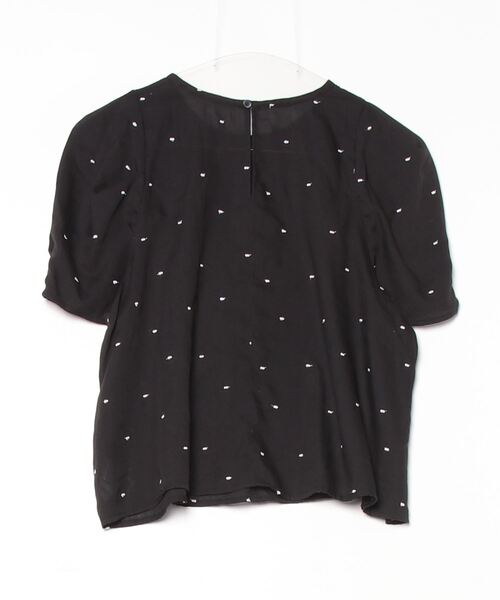 「EMMEL REFINES」 半袖ブラウス FREE ブラック レディース_画像2