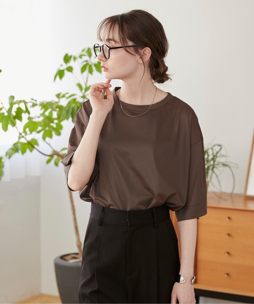 「ANGIE」 半袖Tシャツ FREE オフホワイト レディース_画像4