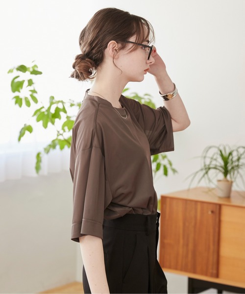 「ANGIE」 半袖Tシャツ FREE オフホワイト レディース_画像6