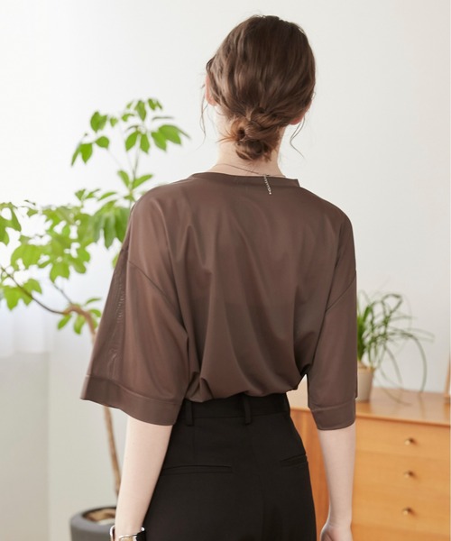 「ANGIE」 半袖Tシャツ FREE オフホワイト レディース_画像7