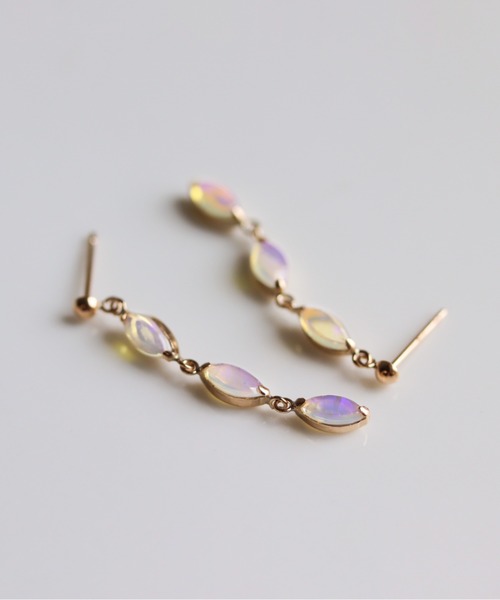 cui-cui（キュイキュイ） ピアス オパール ピアス | K10YG レディース