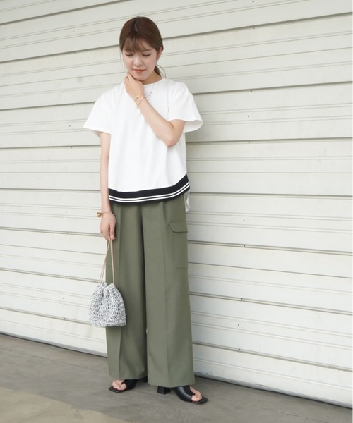 「LUCA/LADY LUCK LUCA」 半袖Tシャツ FREE ブラック レディース_画像4