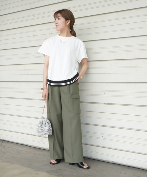 「LUCA/LADY LUCK LUCA」 半袖Tシャツ FREE ブラック レディース_画像5