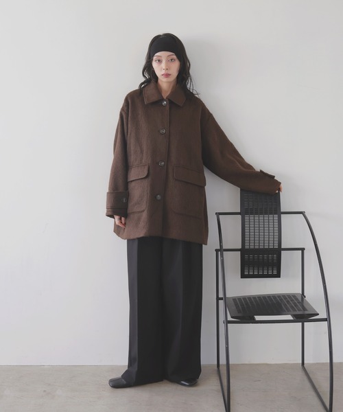 LIAN（リアン） ステンカラーコート コート ステンカラーシャギー