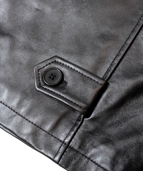 「SKOOKUM」 レザージャケット L ブラック メンズ_画像8