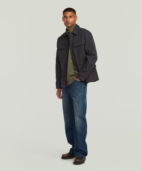 ミリタリージャケット モッズコート Clean Field Jacket/ミリタリーディテールクリーンフィールドジャケットの画像
