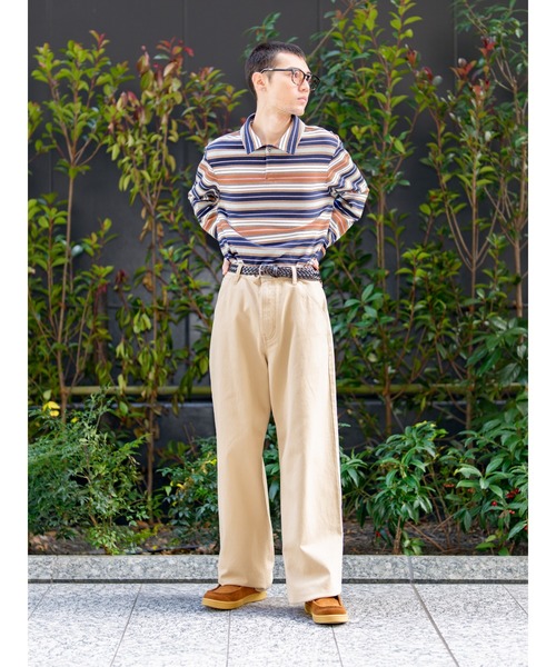 激レア STONE  ワイドパンツ チノパン ワイドパンツ チノパン ルーズチノパンツ メンズ : ZOZOTOWN Yahoo!店