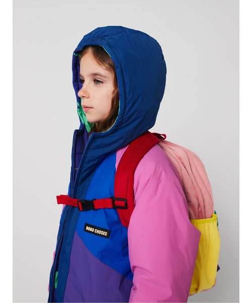 BOBO CHOSES（ボボショーズ） ダウン アウター 総柄Lucky Clover