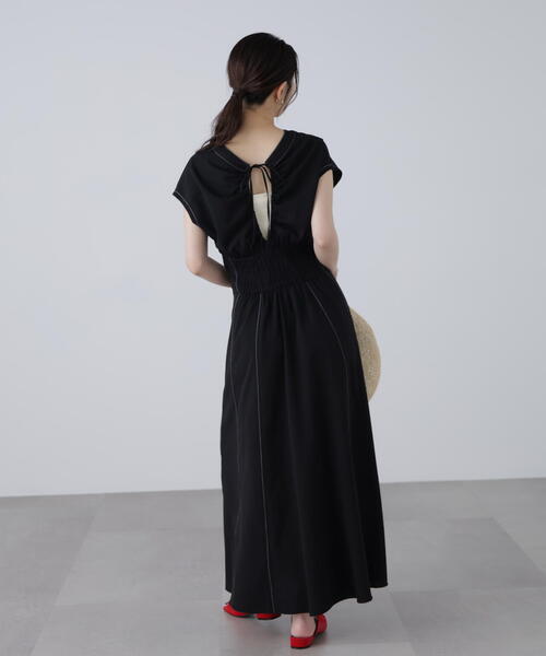 「FREE'S MART」 半袖ワンピース X-SMALL ブラウン レディース_画像8