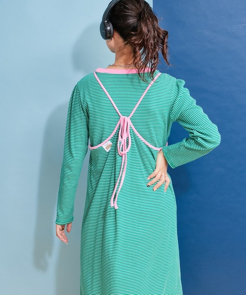 「HELLO.SANFRANCISCO」 キャミソールワンピース ONE SIZE レッド レディース_画像2