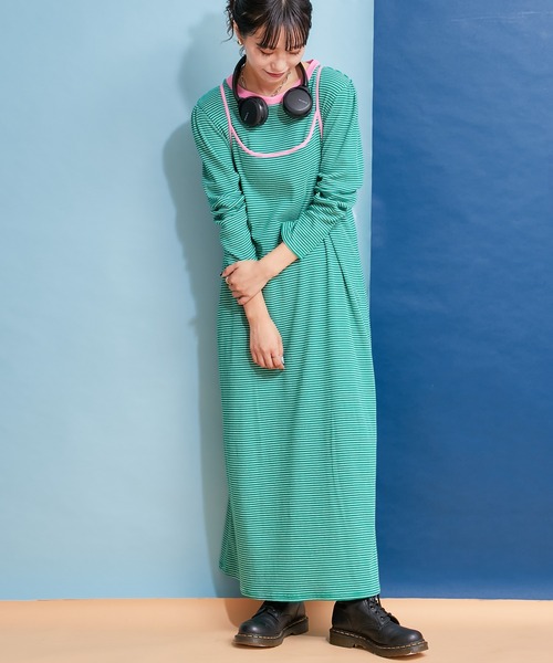 「HELLO.SANFRANCISCO」 キャミソールワンピース ONE SIZE レッド レディース_画像3