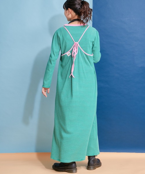 「HELLO.SANFRANCISCO」 キャミソールワンピース ONE SIZE レッド レディース_画像8