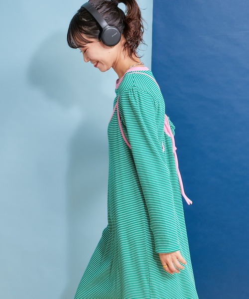 「HELLO.SANFRANCISCO」 キャミソールワンピース ONE SIZE レッド レディース_画像9