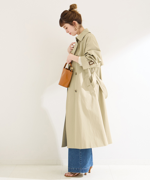 新品未使用BACCAベージュ トレンチコート B.C STOCK（ベーセーストック） 「Simplicite」トレンチコート FREE