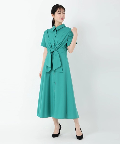 「STRAWBERRY-FIELDS」 半袖ワンピース 2 ネイビー レディース_画像8