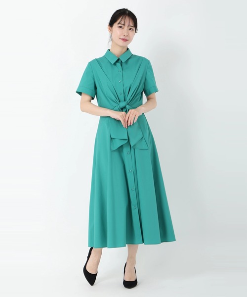 「STRAWBERRY-FIELDS」 半袖ワンピース 2 ネイビー レディース_画像9