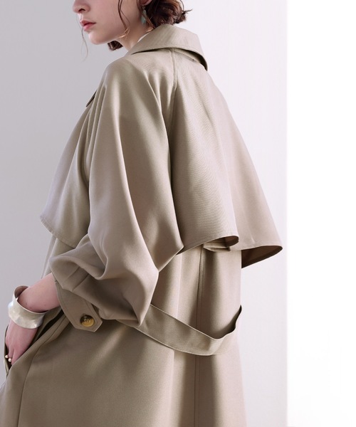 「classicalelf」 トレンチコート LARGE ベージュ レディース_画像4