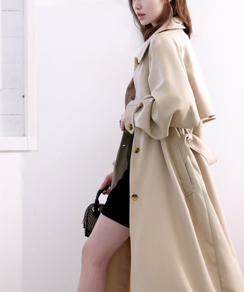 「classicalelf」 トレンチコート LARGE ベージュ レディース_画像10