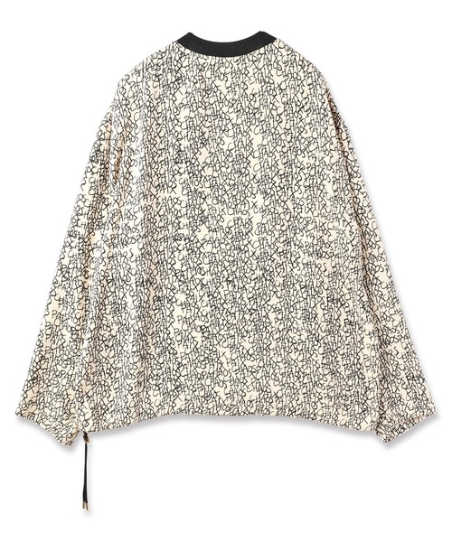 お値下げ‼️CULLNI クルニ　花柄 長袖シャツ CULLNI クルニ 21-AW-059 スカーフシャツ ブラック ベージュ 2