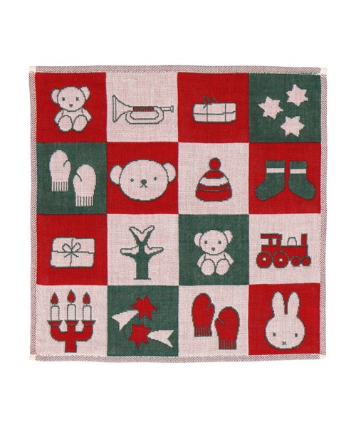 ハンカチ MIFFY 三重ガーゼハンカチ 「ホリデーブロック」 レディース
