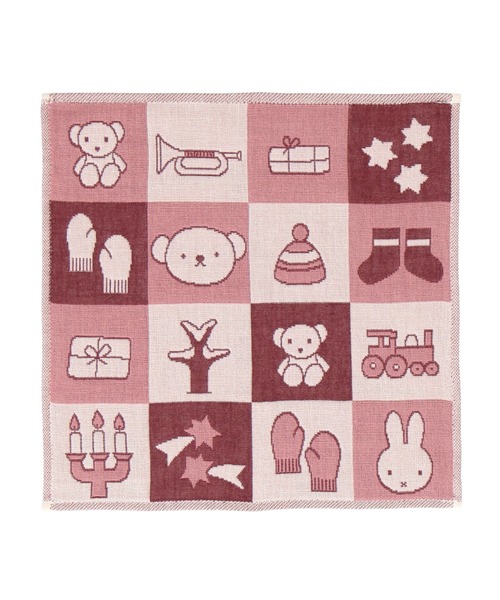 ハンカチ MIFFY 三重ガーゼハンカチ 「ホリデーブロック」 レディース