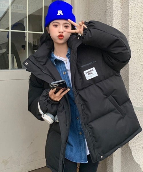 ダウンコート ダウンジャケット フード付き オーバーサイズ レディース