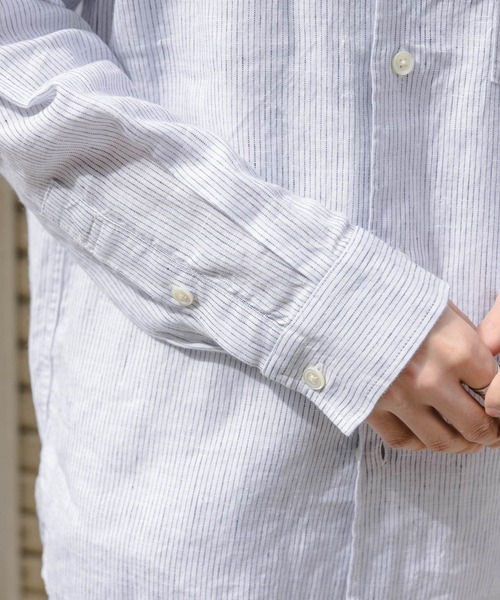 「FORK&SPOON」 長袖シャツ 4 ネイビー メンズ_画像9