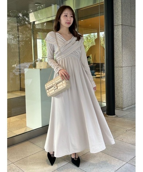 FRAY I.D（フレイ・アイディー） 長袖ワンピース 0 ベージュ